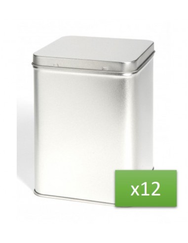 Pack of 12 Silver Square Boxes (Approx. 1.2kg)