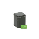 Bulk Tea Tin 100g - Loose tea tin - Black square tin