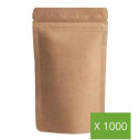 Lot of 1000 units - Doypack Kraft 100gr - Medium Size - Supplieroftea.com - Packaging