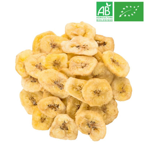 Organic Banana chips - Organic herb and plant by the kilo - Supplier