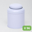 Metal Tea Tins - White Victorian Tins (100g)