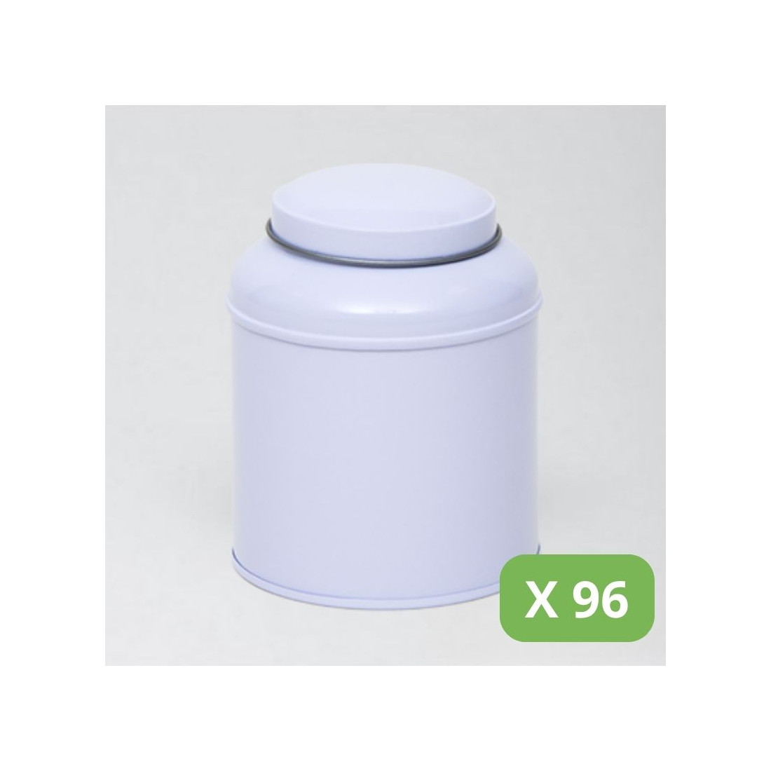 Metal Tea Tins - White Victorian Tins (100g)