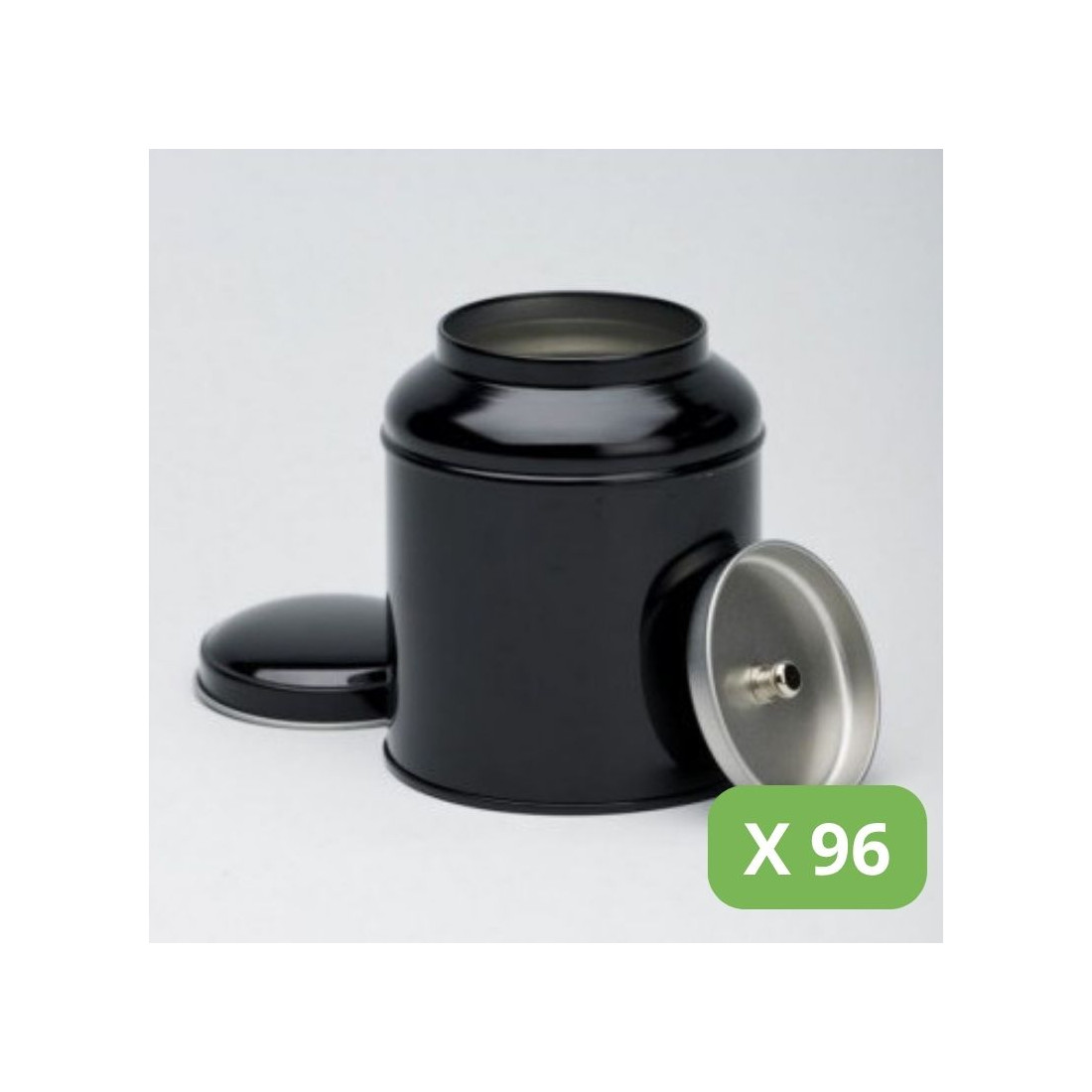 Metal Tea Tins - Black Victorian Tins (100g)