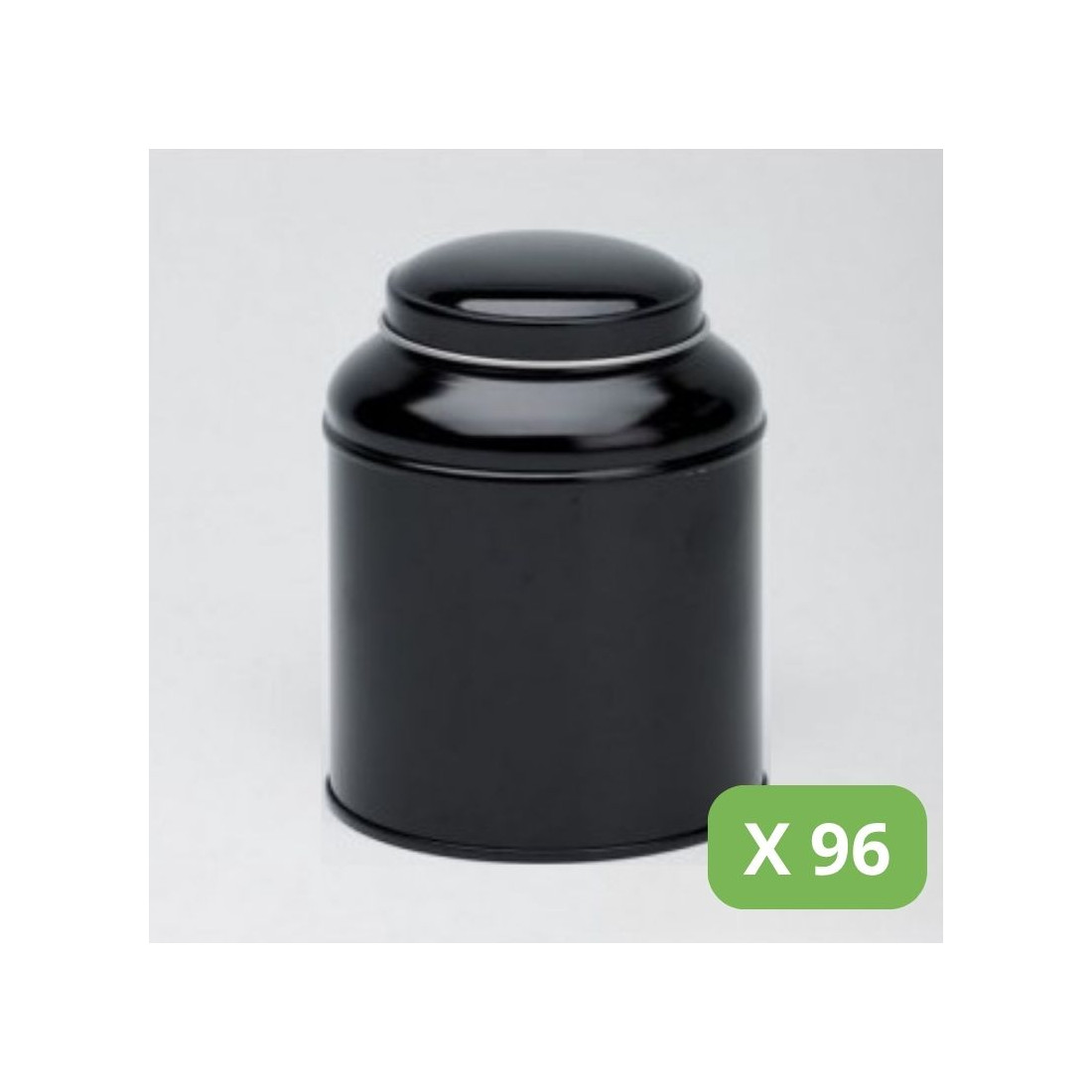 Metal Tea Tins - Black Victorian Tins (100g)