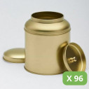 Metal Tea Tins - Gold Victorian Tins (100g)
