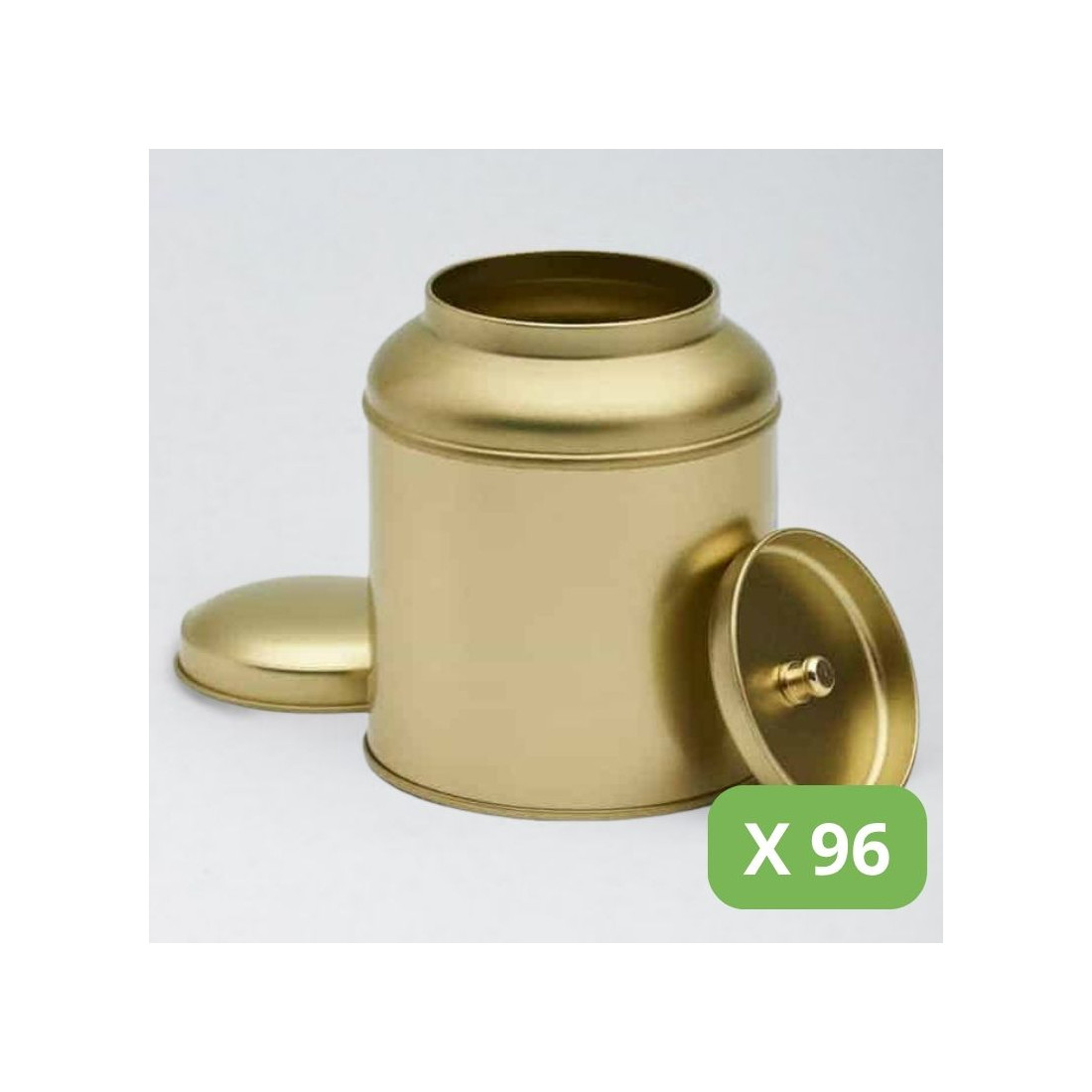 Metal Tea Tins - Gold Victorian Tins (100g)