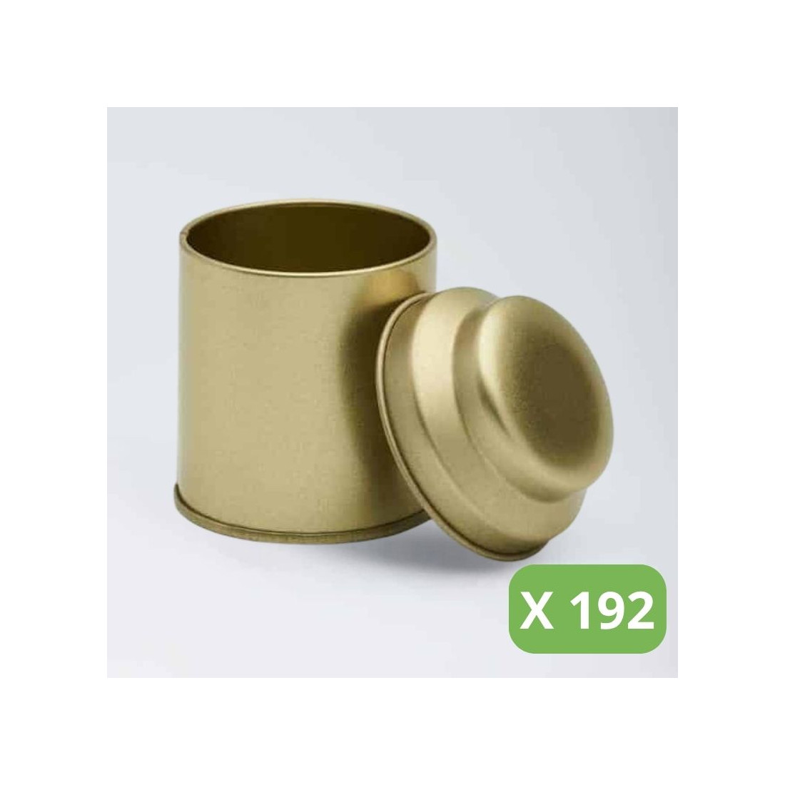 Metal Tea Tins - Gold Victorian Tins (30g)