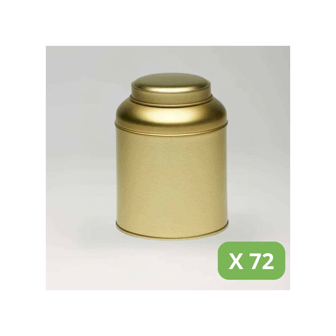 Metal Tea Tins - Gold Victorian Tins (150g)