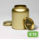 Metal Tea Tins - Gold Victorian Tins (150g)