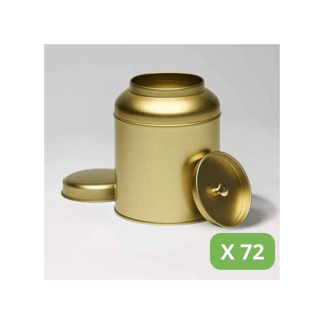 Metal Tea Tins - Gold Victorian Tins (150g)