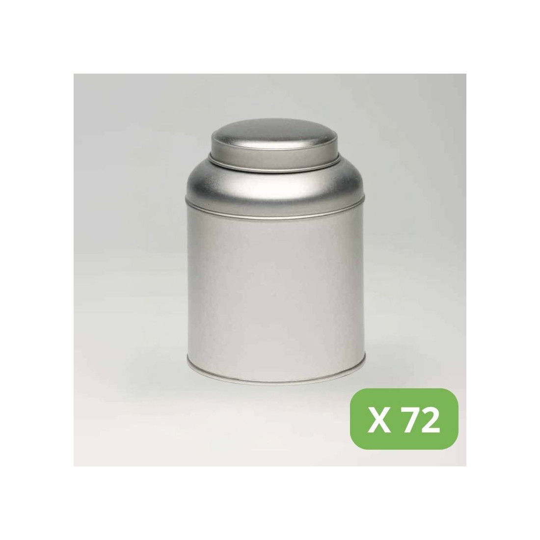 Metal Tea Tins - Grey Victorian Tins (150g)