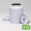 Metal Tea Tin - 72 White Victorian Tins (150g)