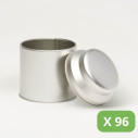 Bulk Tea Tins - grey metal tin - Pack of 96 50g Tins