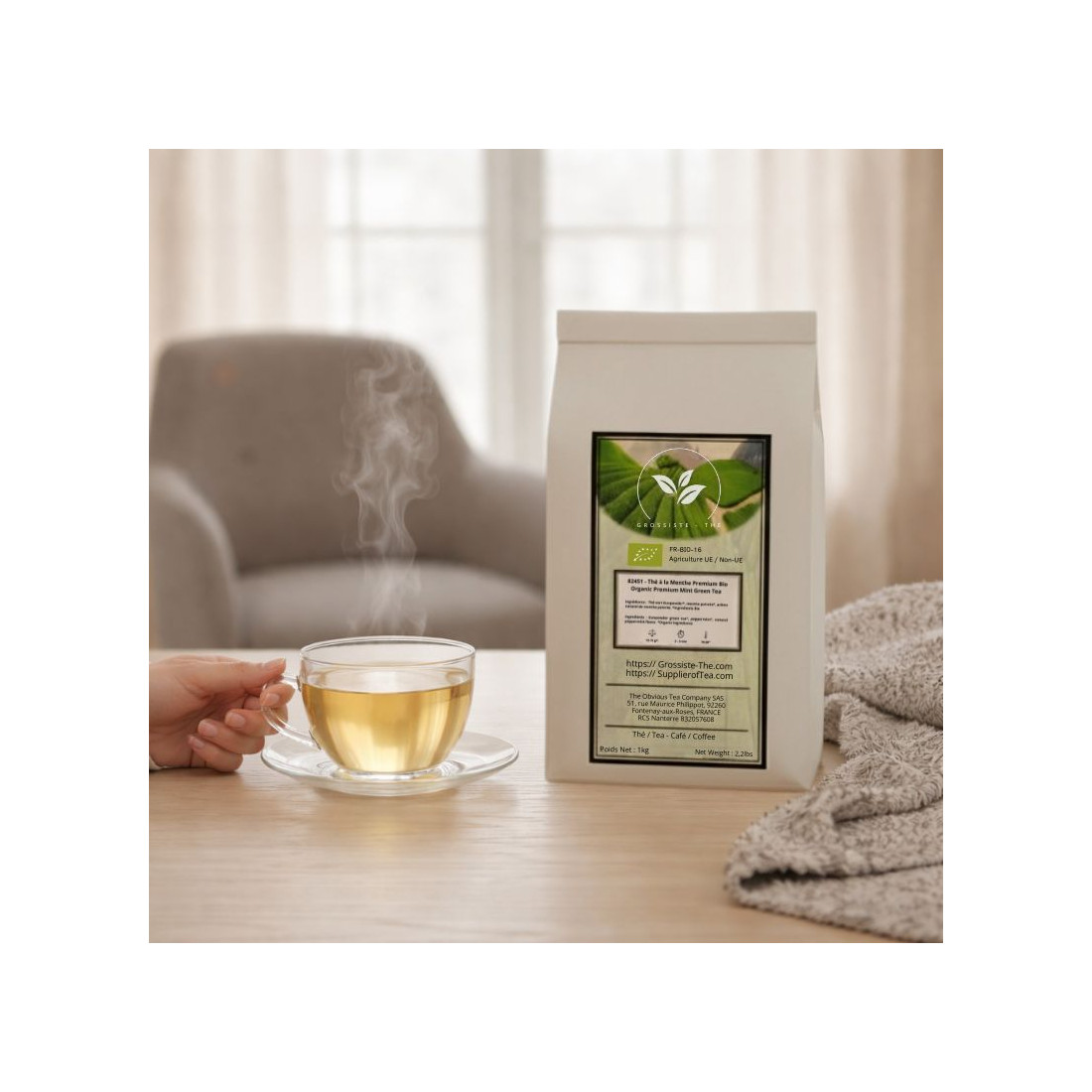 Loose Premium Mint Green Tea - Organic Tea Wholesaler