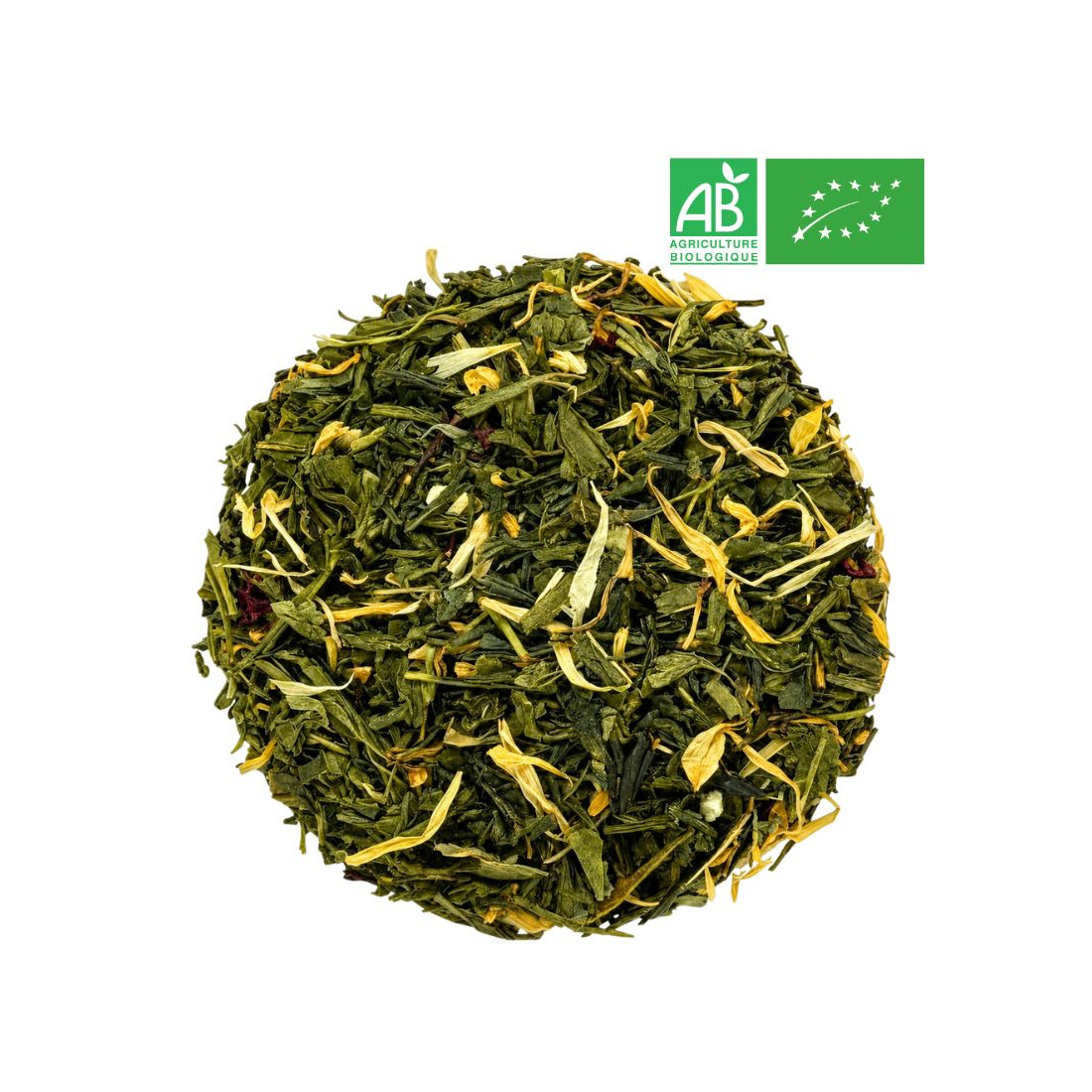 Loose Passion Fruit Green Tea - Organic Tea Wholesaler