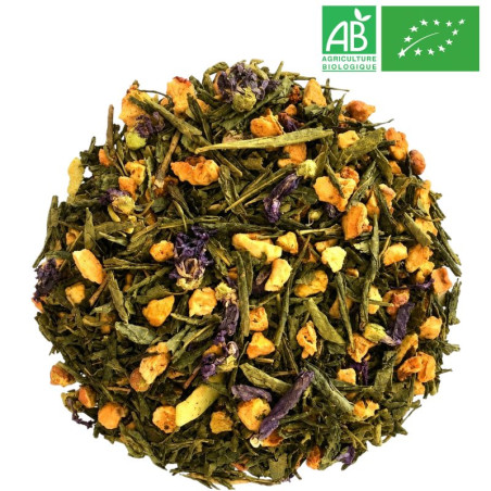Loose Coconut Mallow Green Tea - Organic Tea Wholesaler