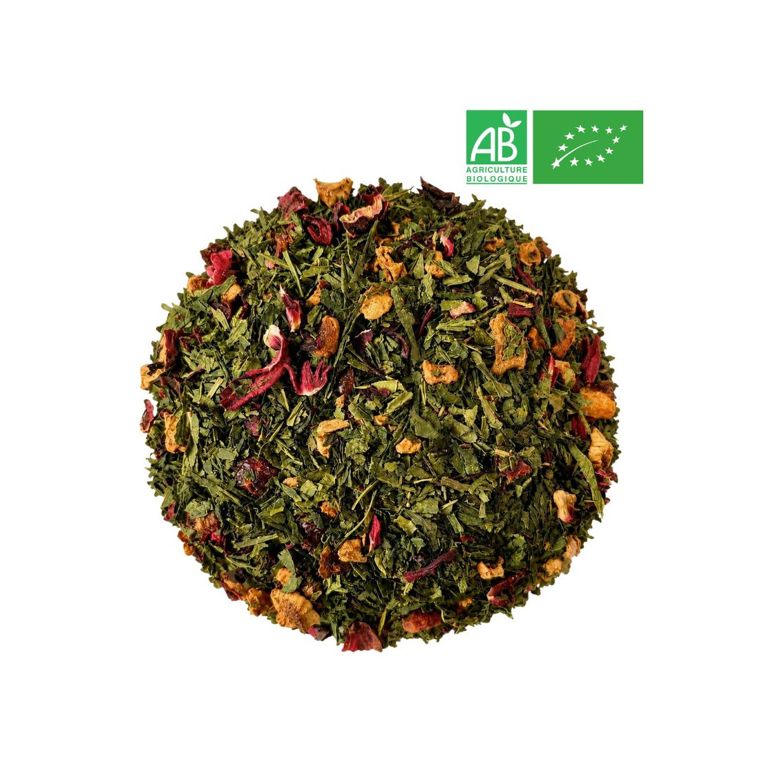 Loose Blood Orange Green Tea - Organic Tea Wholesaler